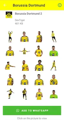 Borussia Dortmund Stickers android App screenshot 1